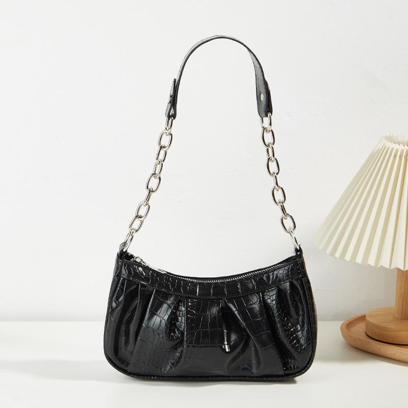 New versatile simple women s bag fresh and sweet women s handbag bag solid color chain pleated shoulder bag bag
New versatile simple women s bag fresh and sweet women s handbag bag solid color chain pleated shoulder bag bag