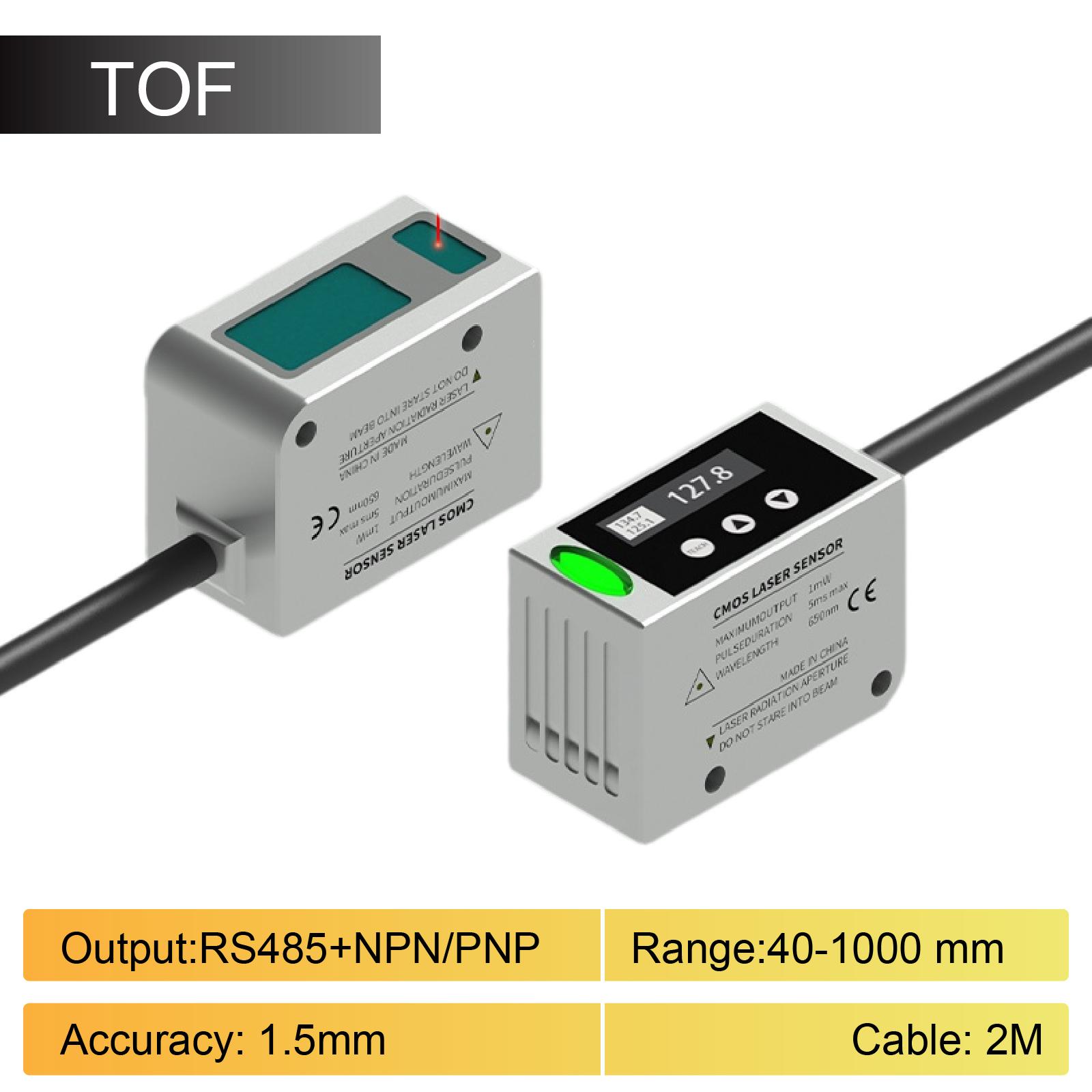 Industrial Laser Distance Sensor Non Contact 40 1000mm Range 0.1mm Resolution RS485 NPN PNP Output High Precision Sensor 40-1000mm
Industrial Laser Distance Sensor Non Contact 40 1000mm Range 0.1mm Resolution RS485 NPN PNP Output High Precision Sensor 40-1000mm