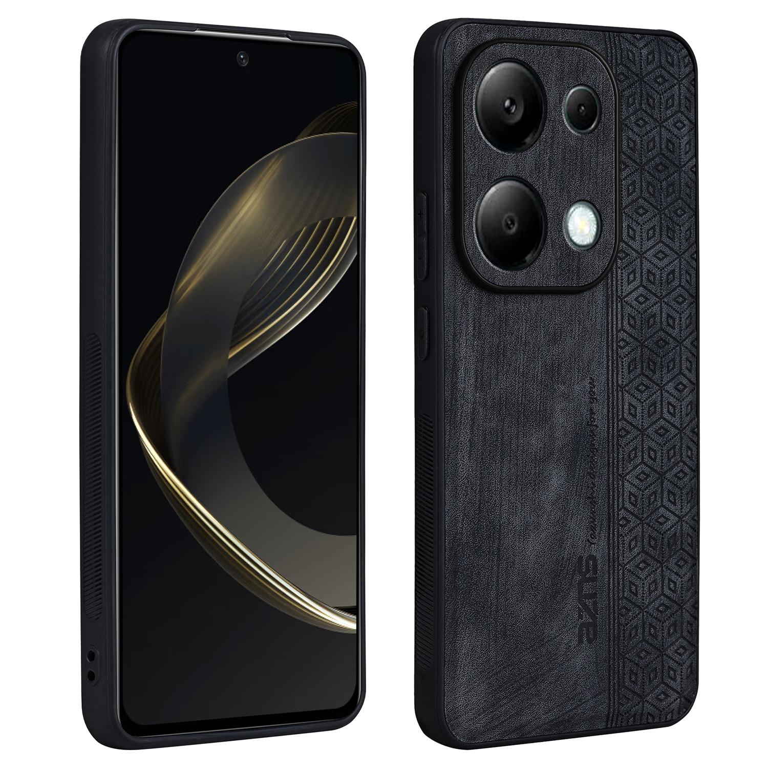 AZNS For Xiaomi Redmi Note 13 Pro 4G/Poco M6 Pro 4G Case Shockproof PU Leather Covered TPU Phone Shell Black
AZNS For Xiaomi Redmi Note 13 Pro 4G/Poco M6 Pro 4G Case Shockproof PU Leather Covered TPU Phone Shell Black