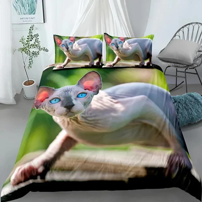 Canadian Sphynx Cat Duvet Cover King Queen Soft Polyester Pet Kitty Bedding Set for Boys Teens Adults EU single(135x200cm)
Canadian Sphynx Cat Duvet Cover King Queen Soft Polyester Pet Kitty Bedding Set for Boys Teens Adults EU single(135x200cm)