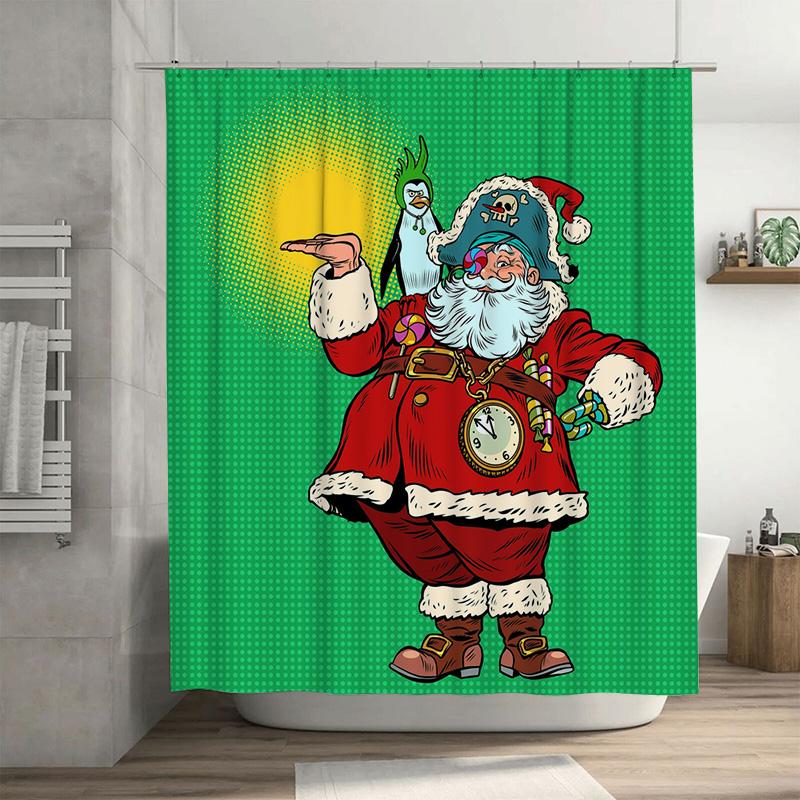 Tu Pirate Santa Claus Shower Curtain Festive Holiday Bathroom Decor Christmas Themed Waterproof Home Decor Gift Novelty Pattern W60H190(CM)-1 Pcs
Tu Pirate Santa Claus Shower Curtain Festive Holiday Bathroom Decor Christmas Themed Waterproof Home Decor Gift Novelty Pattern W60H190(CM)-1 Pcs