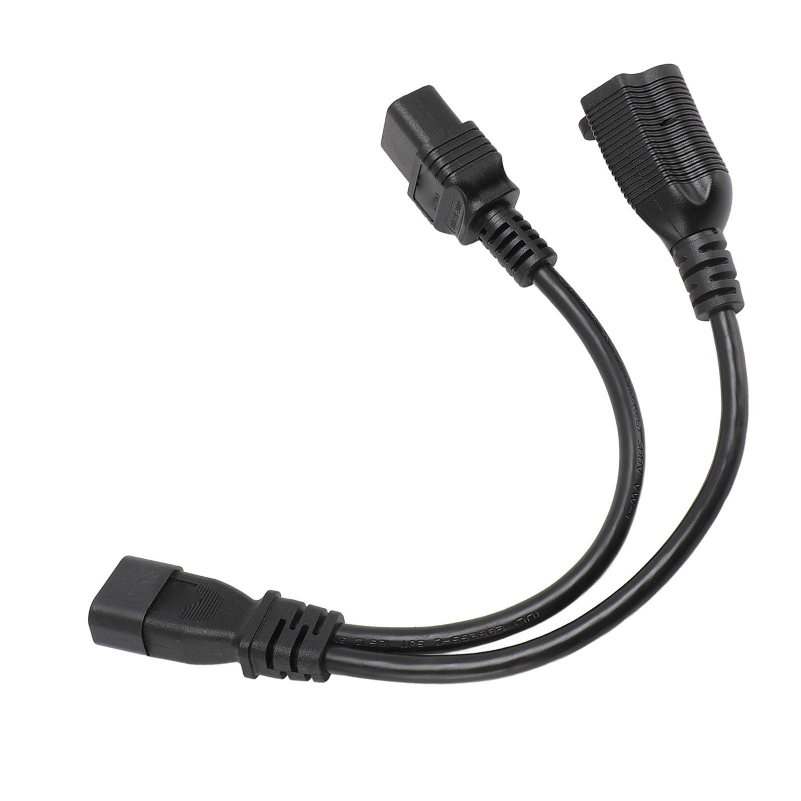 Кабель питания IEC320 C14 - C19 и Nema 5‑20R Разветвитель IEC320 C14 Male - C19 и Nema 5‑20R Female Y
Кабель питания IEC320 C14 - C19 и Nema 5‑20R Разветвитель IEC320 C14 Male - C19 и Nema 5‑20R Female Y