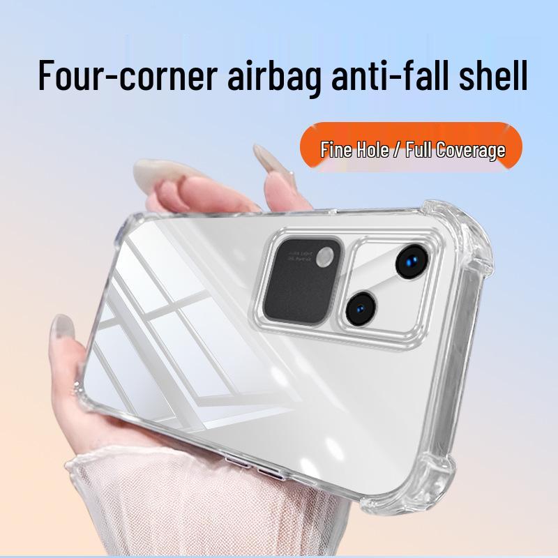 Compatible with Vivo S18 Transparent Phone Case: S18pro/S18e Airbag Four-Corner Drop-Proof TPU with High-Grade Feel. for vivo S18 прозорий
Compatible with Vivo S18 Transparent Phone Case: S18pro/S18e Airbag Four-Corner Drop-Proof TPU with High-Grade Feel. for vivo S18 прозорий