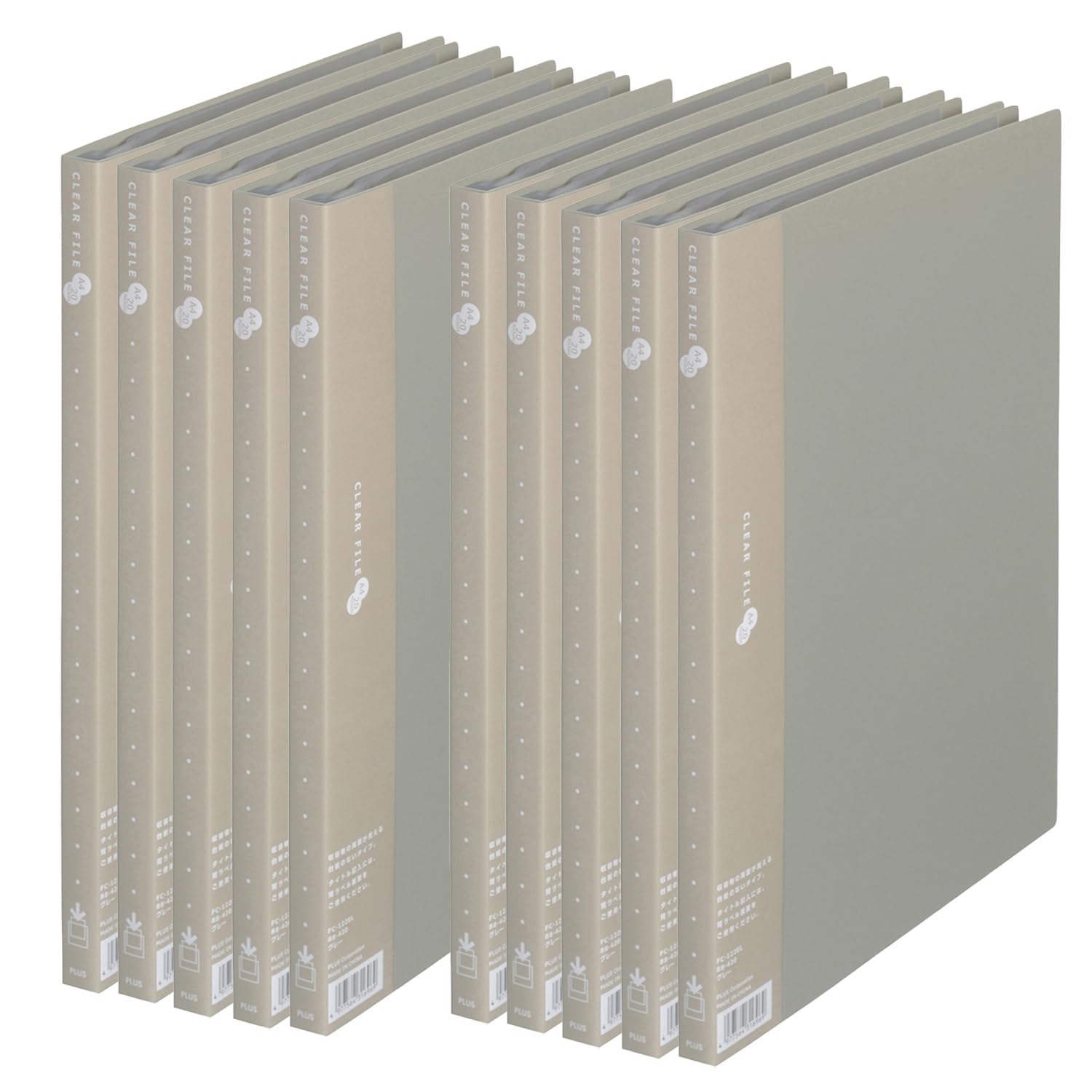 Plus File Clear File Super Economy A4 Vertical 20 Pockets Gray 10 Books FC-122EL 88-420×10 серый
Plus File Clear File Super Economy A4 Vertical 20 Pockets Gray 10 Books FC-122EL 88-420×10 серый