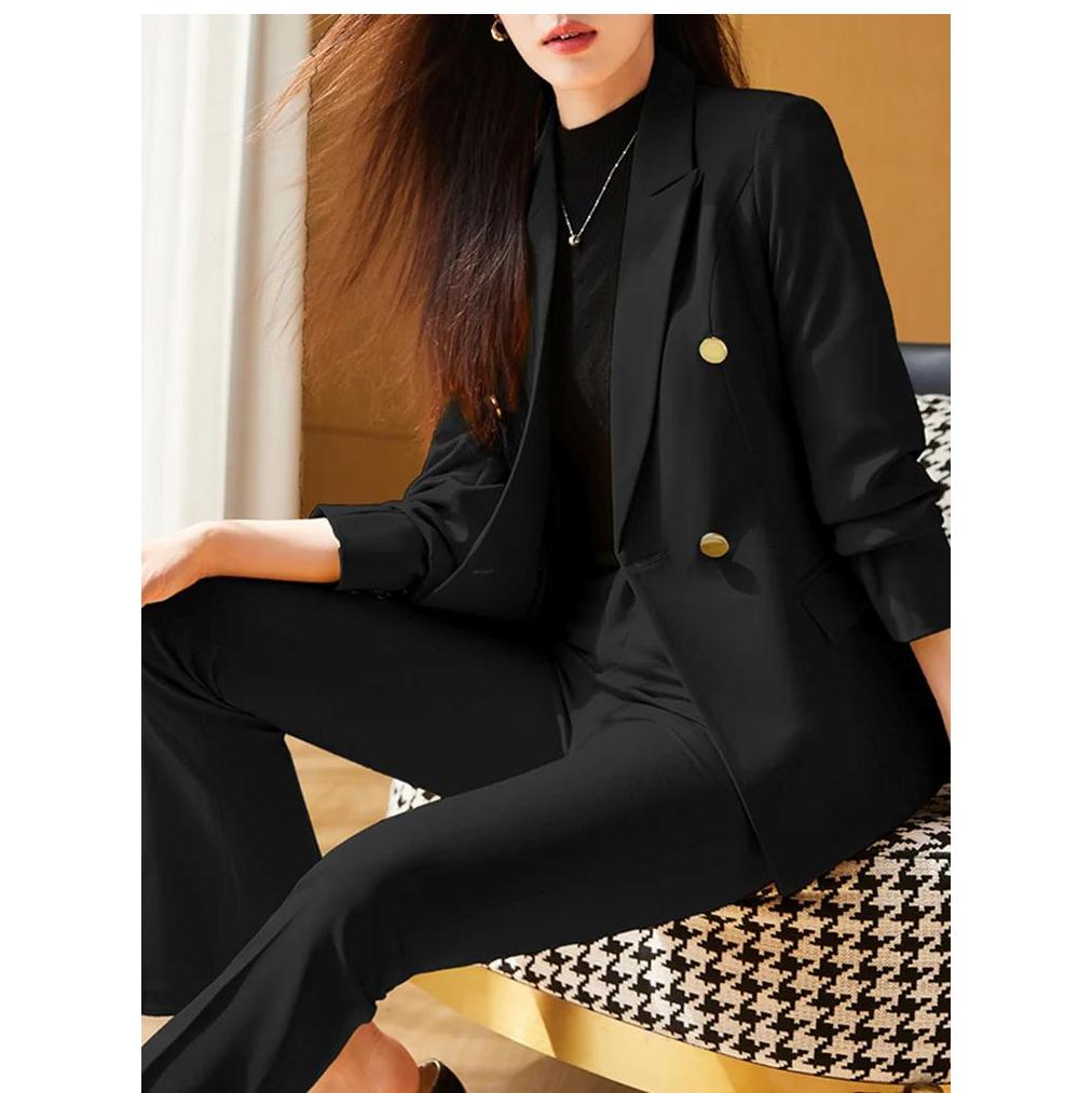 Офисный женский зимний брючный костюм Женский Деловой Рабочий Наряд Пиджак Блейзер и Брюки Формальный Комплект из 2 предметов S
Офисный женский зимний брючный костюм Женский Деловой Рабочий Наряд Пиджак Блейзер и Брюки Формальный Комплект из 2 предметов S