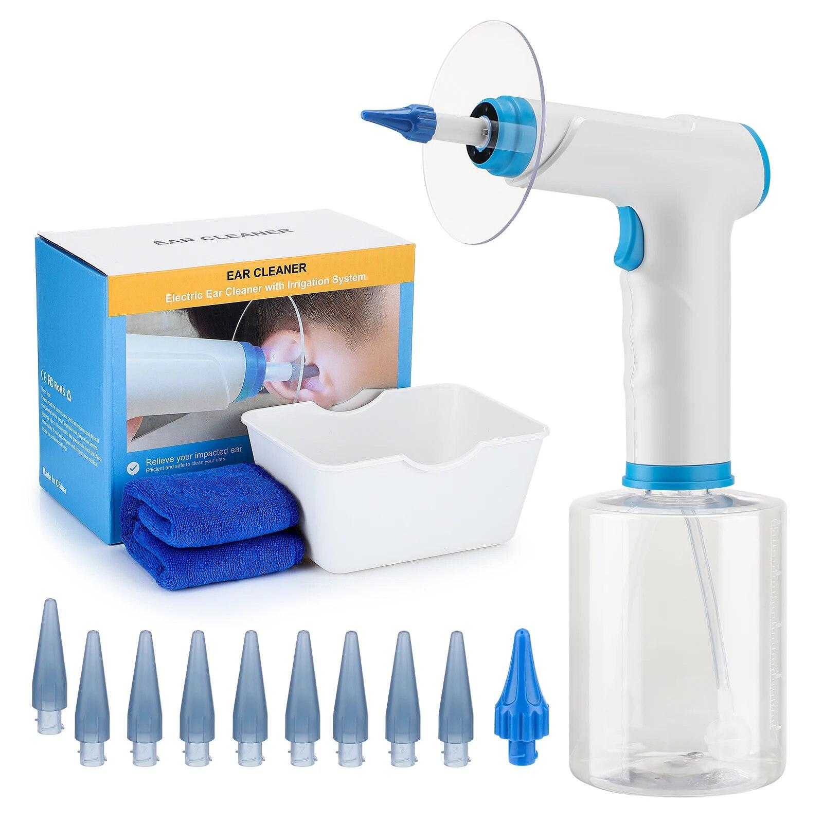 4-режимный очиститель для ушей, электрическая автоматическая бутылочная система для ирригации ушей, безопасный набор для удаления серы из ушей для взрослых, детей, здравоохранения CN