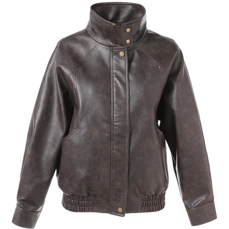 BETU Women s Retro Washed Faux Leather Loose Jacket S
BETU Women s Retro Washed Faux Leather Loose Jacket S