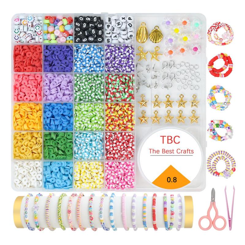 26 Grid Bohemian Style Diy Soft Pottery Beads Accessories String Bracelet Loose Beads Septum Smiley Face Beads Soft Pottery Sheet Set
26 Grid Bohemian Style Diy Soft Pottery Beads Accessories String Bracelet Loose Beads Septum Smiley Face Beads Soft Pottery Sheet Set