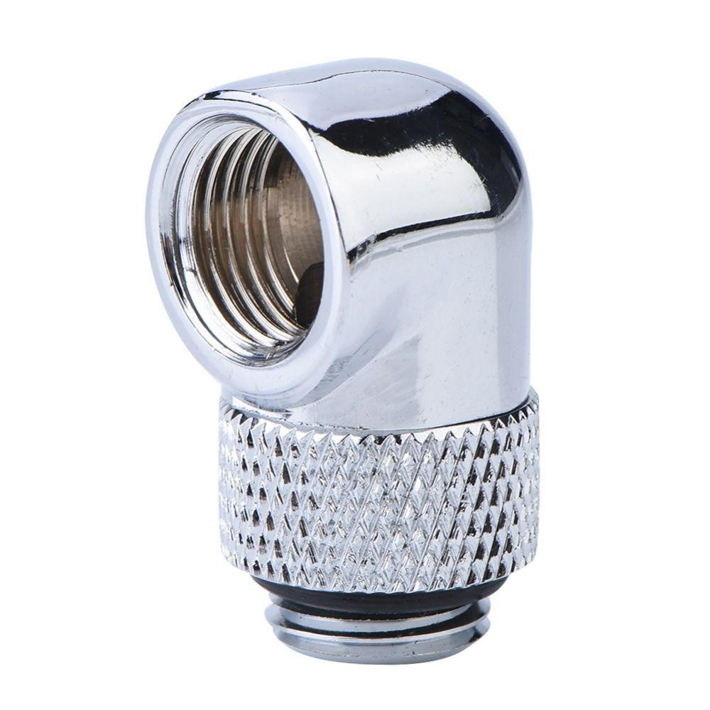 G1/4 Thread Rotary Tube Fitting Black/Silver Easy Screw PC Water Cooling 90 Degree Angle Connector Computer Water Cooling срібний
G1/4 Thread Rotary Tube Fitting Black/Silver Easy Screw PC Water Cooling 90 Degree Angle Connector Computer Water Cooling срібний