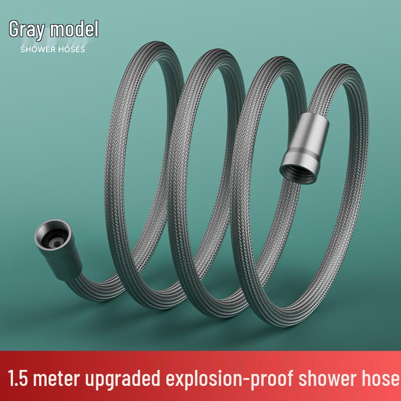 Universal Stainless Steel Shower Head with Soft Hose and Sprinkler Connector for Bathing.
Universal Stainless Steel Shower Head with Soft Hose and Sprinkler Connector for Bathing.