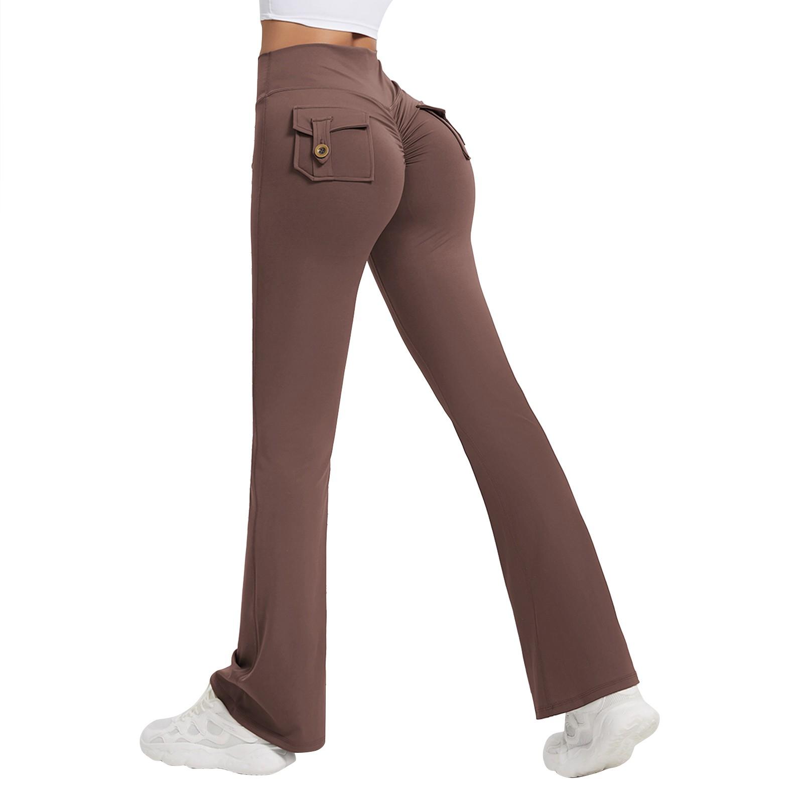 Женские модные однотонные штаны для йоги с высокой талией, узкие спортивные штаны для фитнеса XL коричневый
Женские модные однотонные штаны для йоги с высокой талией, узкие спортивные штаны для фитнеса XL коричневый