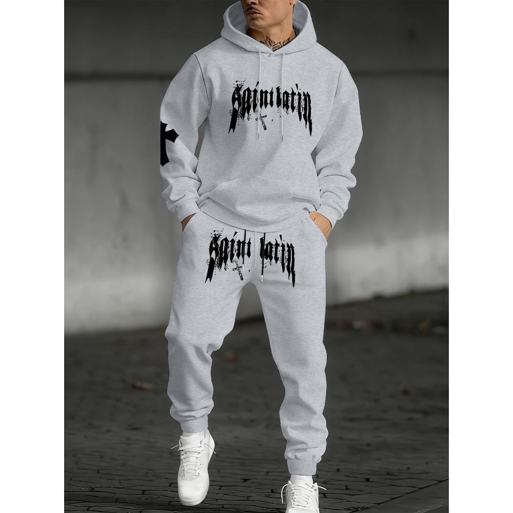 Men s Letter Patterned Drawstring Hoodie and Sweatpants for Autumn and Winter, Fashionable Casual Men s Clothing, Minimalist Streetwear XL
Men s Letter Patterned Drawstring Hoodie and Sweatpants for Autumn and Winter, Fashionable Casual Men s Clothing, Minimalist Streetwear XL
