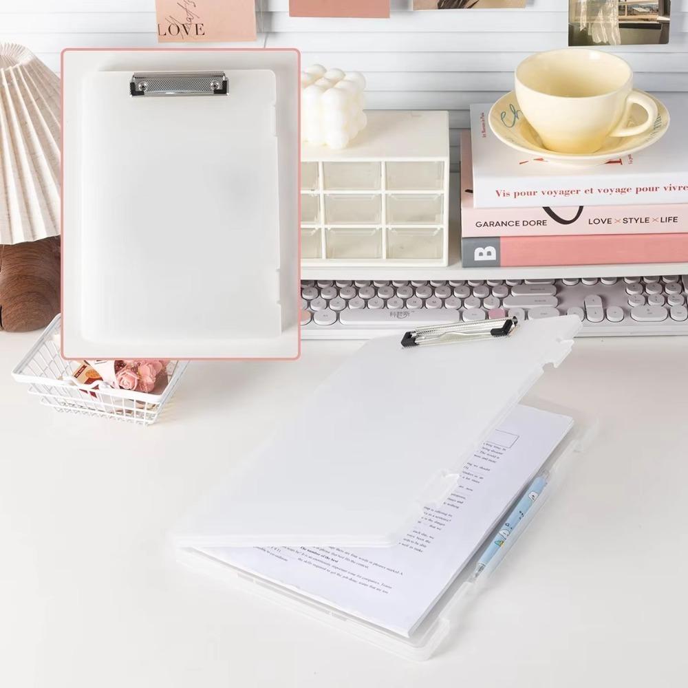 Multifunctional A4 Folder Clamp Storage Box Writing Storage Integrated Student Test Paper Folder прозорий
Multifunctional A4 Folder Clamp Storage Box Writing Storage Integrated Student Test Paper Folder прозорий