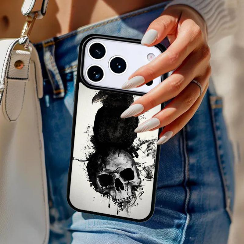 Raven Crow Skull pattern Phone Case For iPhone 17 Air 14 15 13 12 Max Cover For Apple 16e 11 Pro Max Plus Coque iPhone 11pro
Raven Crow Skull pattern Phone Case For iPhone 17 Air 14 15 13 12 Max Cover For Apple 16e 11 Pro Max Plus Coque iPhone 11pro