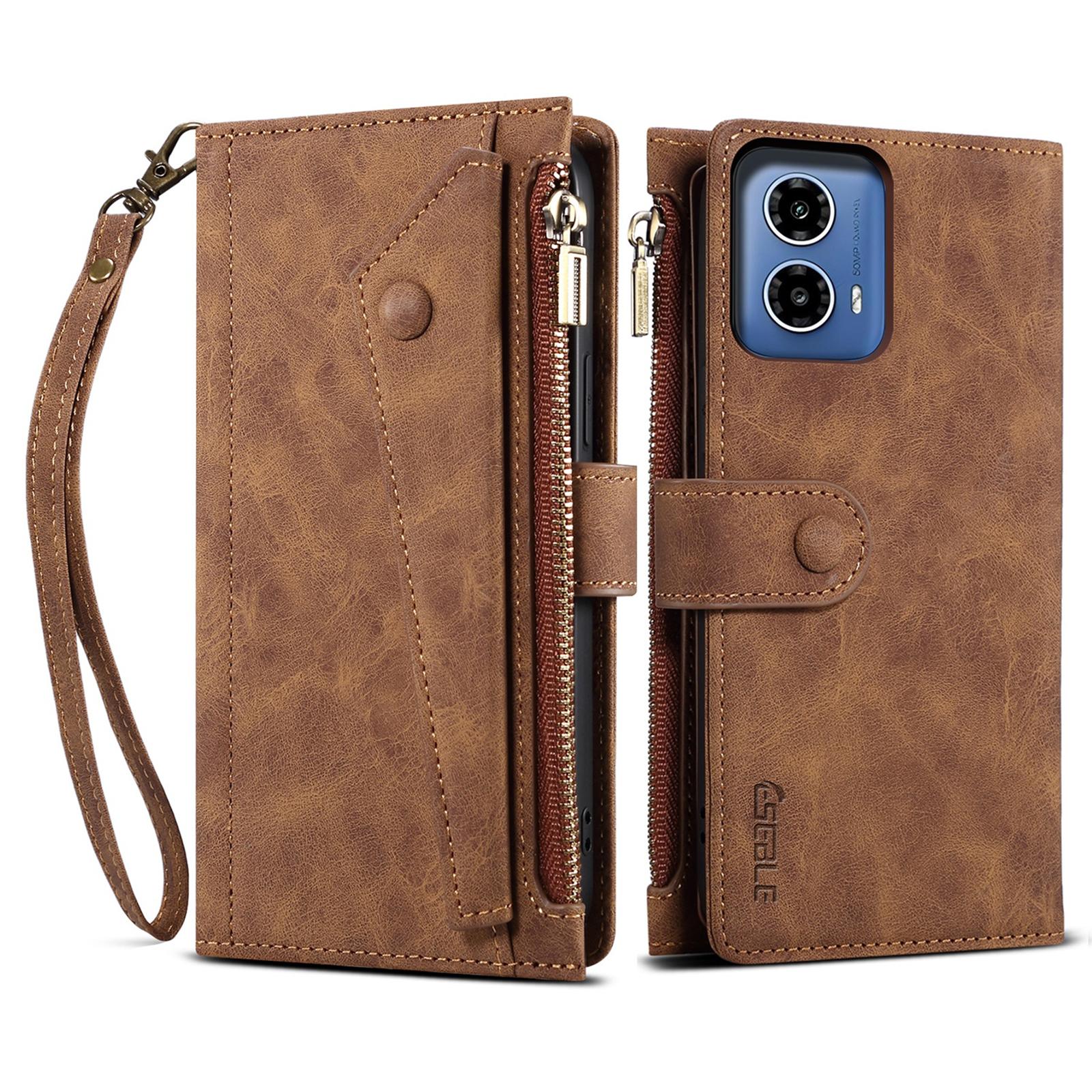 ESEBLE Star Series For Motorola Moto G35 5G Case Zipper Wallet Leather Stand Phone Cover Brown
ESEBLE Star Series For Motorola Moto G35 5G Case Zipper Wallet Leather Stand Phone Cover Brown