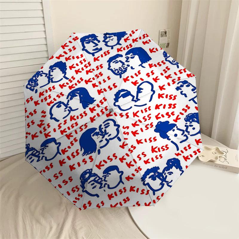 1PC KISS PRINT Umbrella-8-Rib Reinforced Portable Folding Travel Suitable for All Seasons Outdoor Daily Use-J348
1PC KISS PRINT Umbrella-8-Rib Reinforced Portable Folding Travel Suitable for All Seasons Outdoor Daily Use-J348
