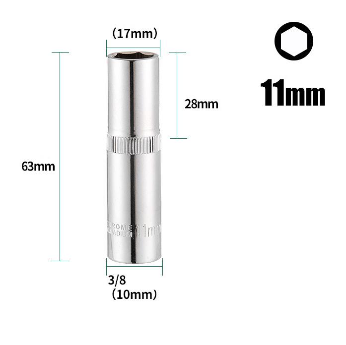 1PC 3/8inch Deep Socket Adapter Hex Socket Wrench Chromium-vanadium Steel High Torque Silver Heads Ratchet Hand Tools 8-24mm
1PC 3/8inch Deep Socket Adapter Hex Socket Wrench Chromium-vanadium Steel High Torque Silver Heads Ratchet Hand Tools 8-24mm