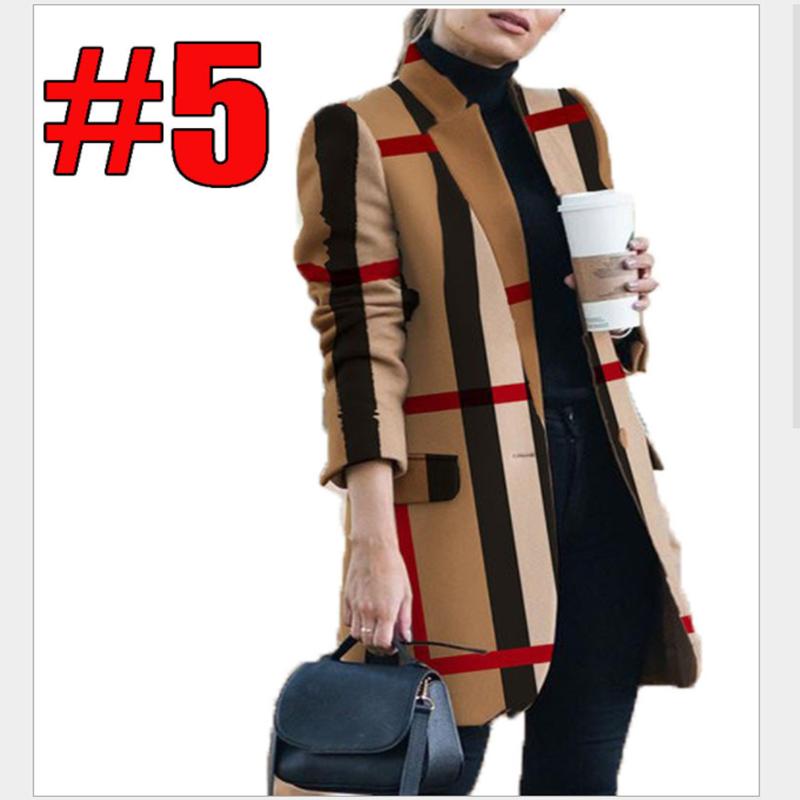 Модное женское шерстяное пальто с лацканами, повседневное свободное длинное пальто, осенне-зимнее пальто, длинное пальто, пальто-тренчкот большого размера S