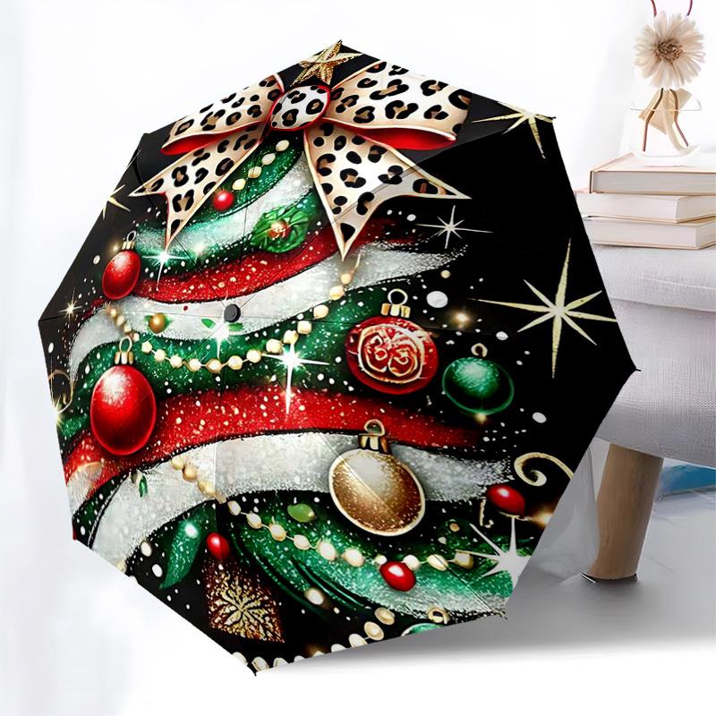 1pc Christmas Leopard Print Automatic Folding Umbrella, Portable 3-Fold Design, 8-Bone Iron Frame, Outdoor, Festive Gift for Fans, Travelers, Daily Us
1pc Christmas Leopard Print Automatic Folding Umbrella, Portable 3-Fold Design, 8-Bone Iron Frame, Outdoor, Festive Gift for Fans, Travelers, Daily Us