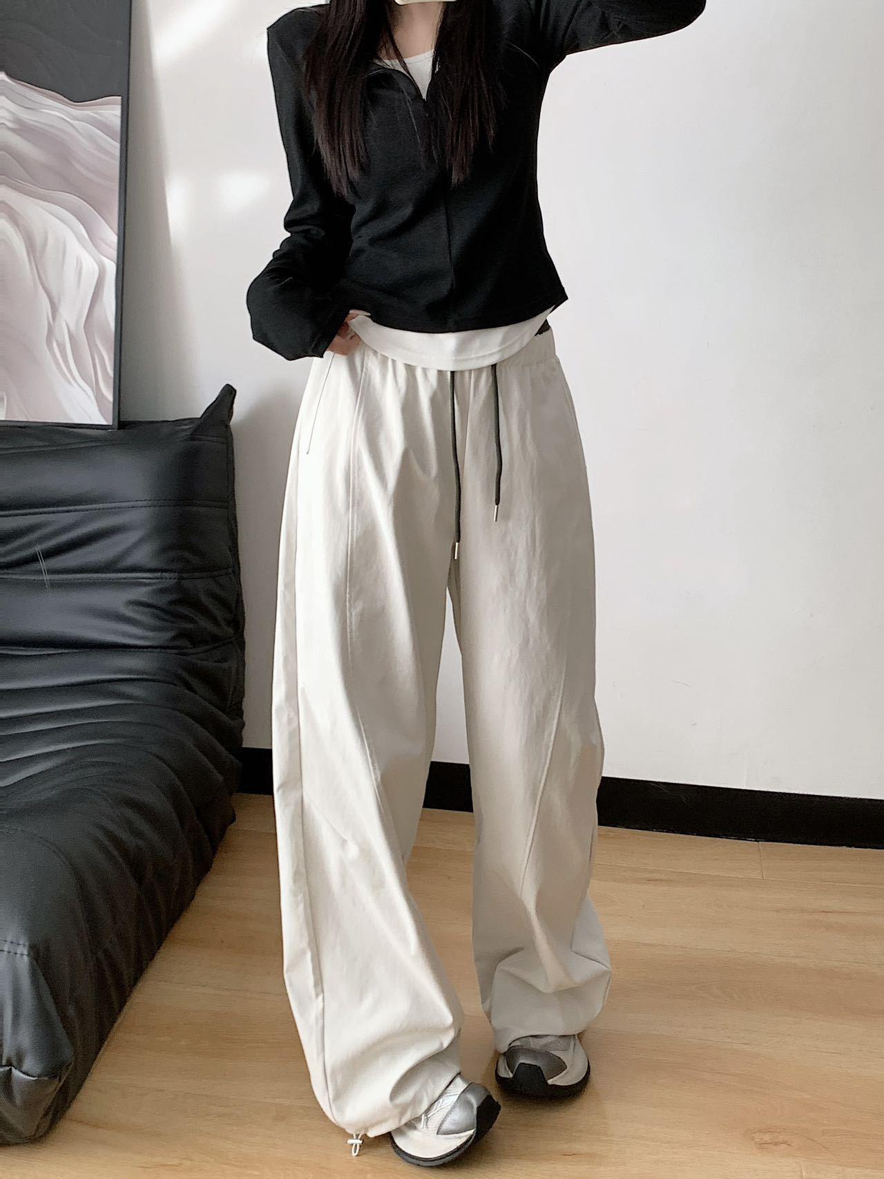 Su Jia Feng Women s Color Block Elastic Drawstring High-Waisted Tapered Wide-Leg Casual Pants, Summer 2026 Size 6 білий
Su Jia Feng Women s Color Block Elastic Drawstring High-Waisted Tapered Wide-Leg Casual Pants, Summer 2026 Size 6 білий