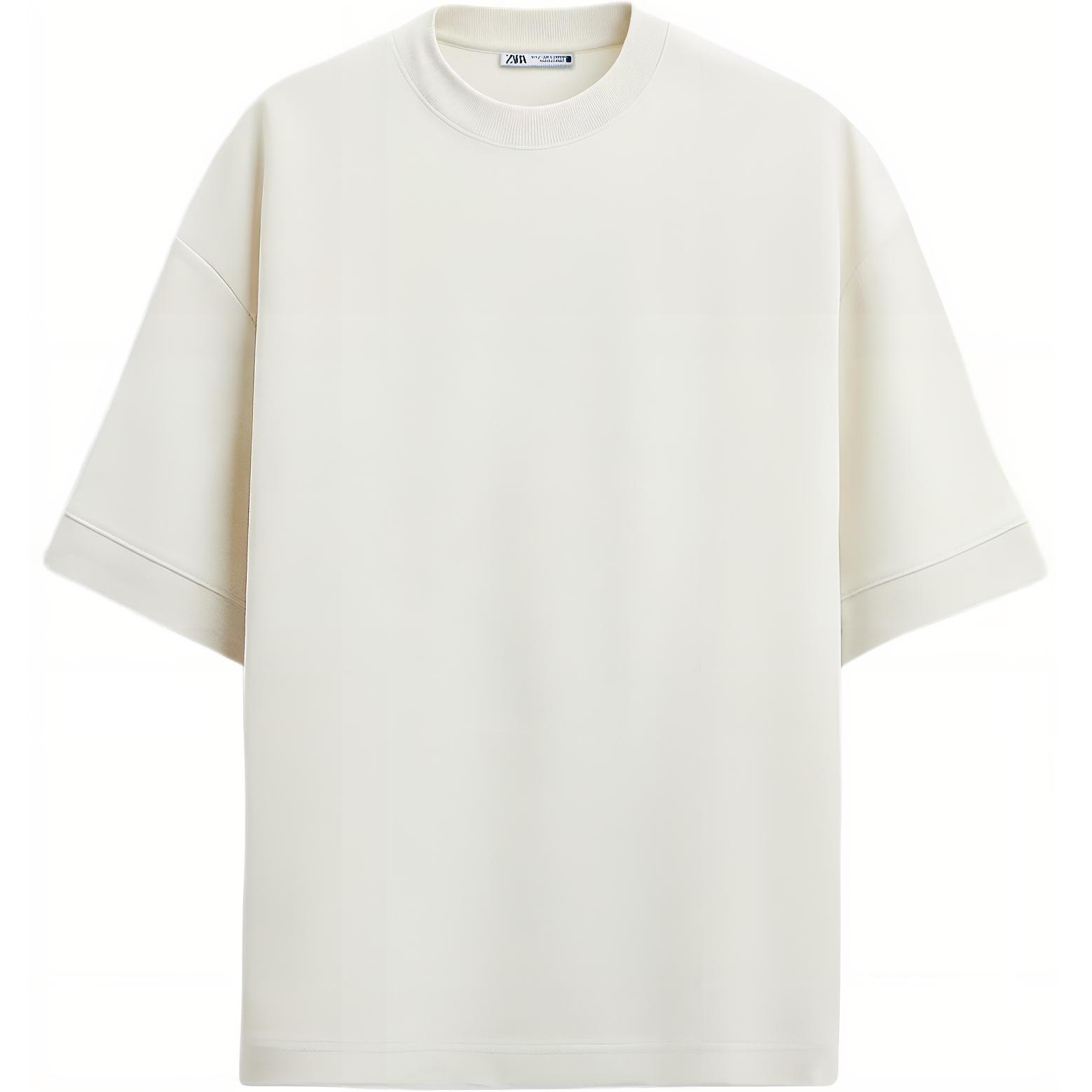 Zara Solid Color Comfortable Versatile Round Neck Short Sleeve Sweatshirt Men sweatshirt Faded-White 0761448-251 S
Zara Solid Color Comfortable Versatile Round Neck Short Sleeve Sweatshirt Men sweatshirt Faded-White 0761448-251 S