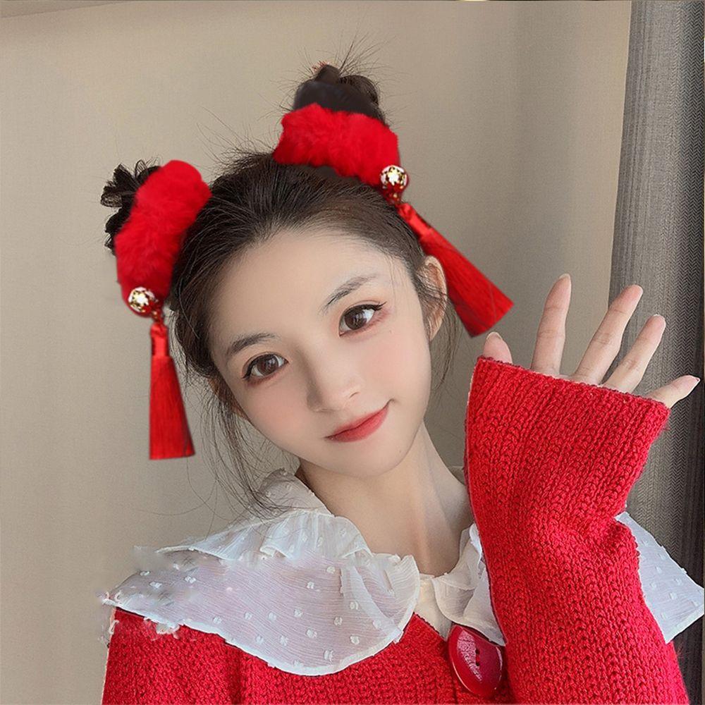 Bowknot Tassel Bells Plush Hair Rope Children s Headwear New Year Hair Accessories Duckbill Clip A
Bowknot Tassel Bells Plush Hair Rope Children s Headwear New Year Hair Accessories Duckbill Clip A