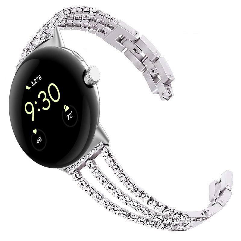 For Google Pixel Watch 3 41mm/Watch 2/Pixel Watch Anti-Wear Metal Glittery Rhinestone Watch Strap Black
For Google Pixel Watch 3 41mm/Watch 2/Pixel Watch Anti-Wear Metal Glittery Rhinestone Watch Strap Black