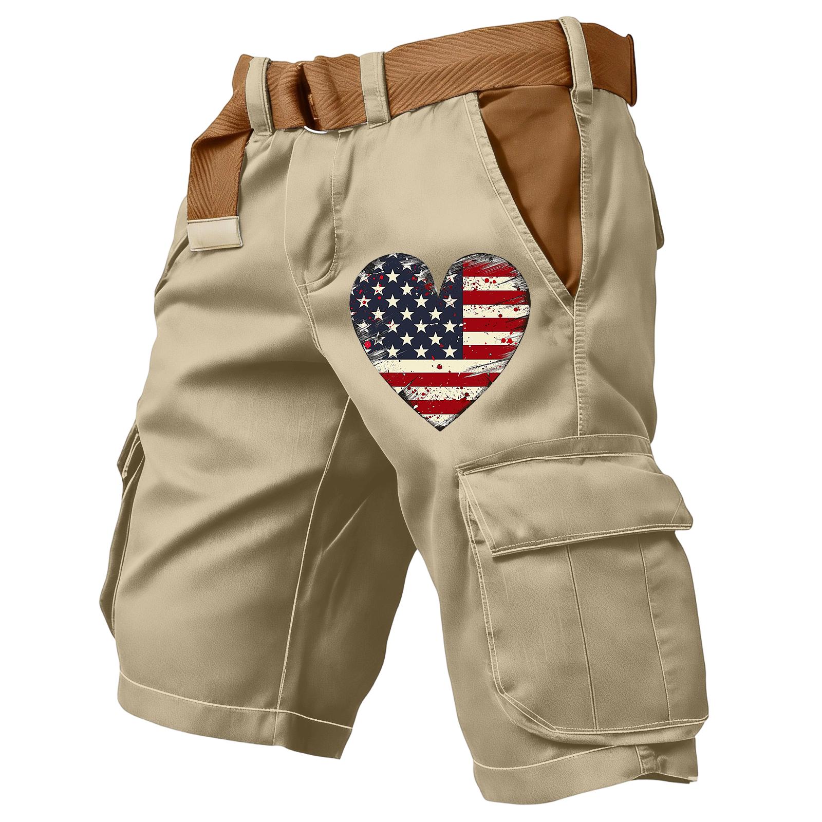 Men s independent day print outdoor casual patchwork pocket work pants sports shorts XXXXXL хакі
Men s independent day print outdoor casual patchwork pocket work pants sports shorts XXXXXL хакі