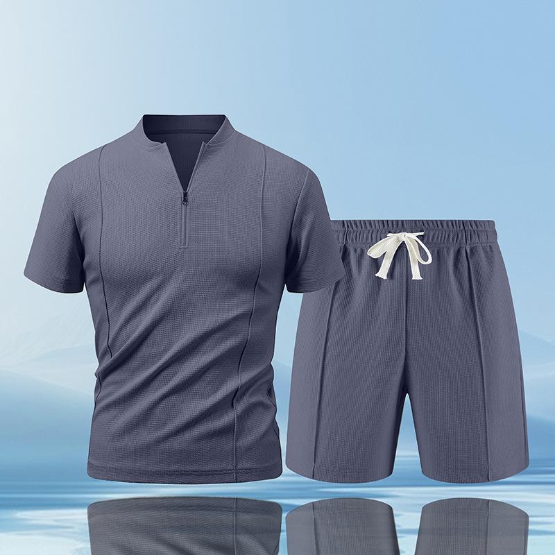 Мужской вафельный спортивный костюм, джоггеры, спортивная одежда, летние футболки, шорты, комплект из 2 предметов для фитнеса 3XL серый
Мужской вафельный спортивный костюм, джоггеры, спортивная одежда, летние футболки, шорты, комплект из 2 предметов для фитнеса 3XL серый