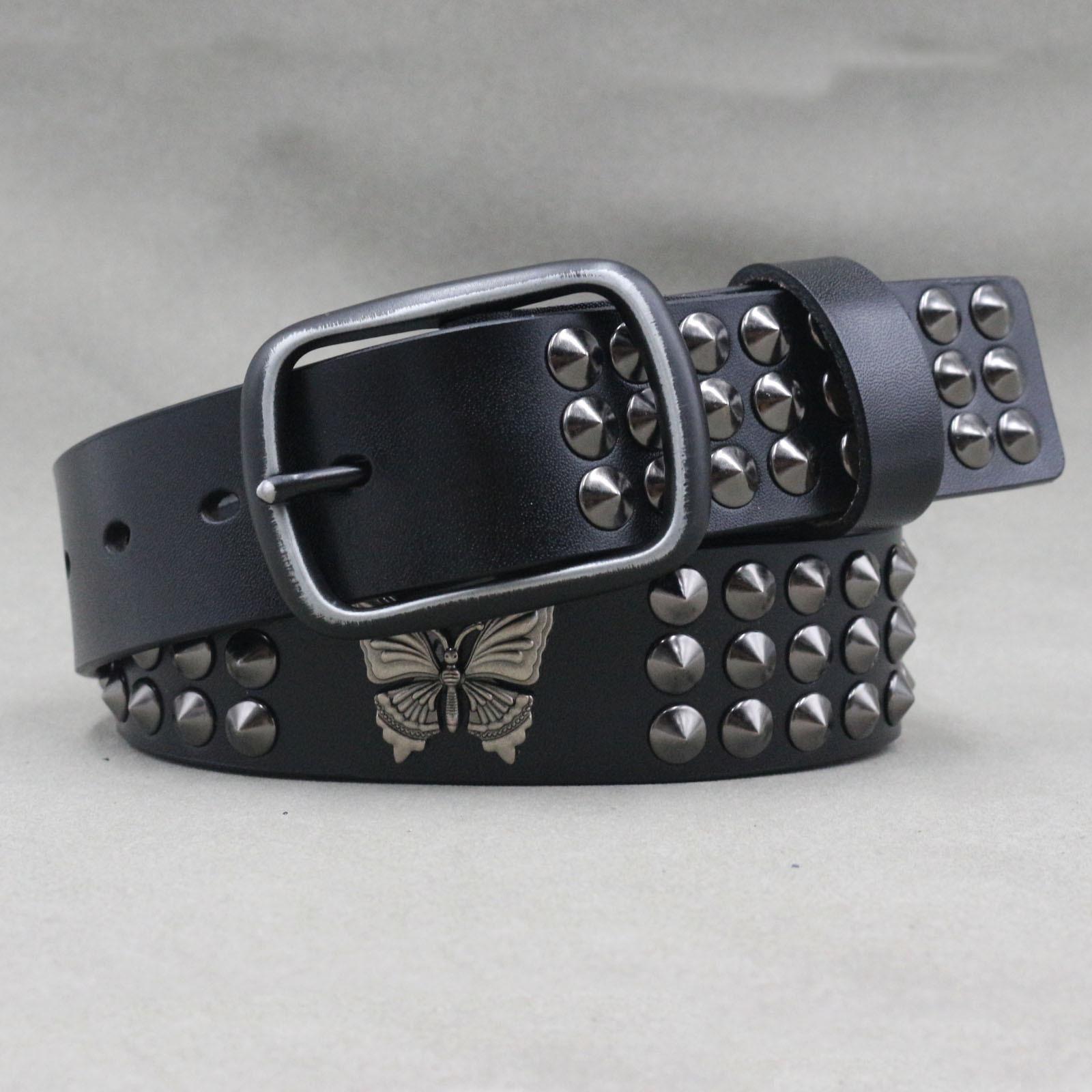 Riveted Unisex Belt: Punk & Hip Hop Style Butterfly Cowhide Leather, European-American Fashion 105 cm чёрный
Riveted Unisex Belt: Punk & Hip Hop Style Butterfly Cowhide Leather, European-American Fashion 105 cm чёрный