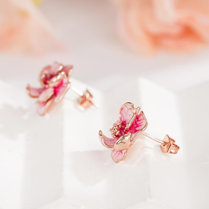 CAOSHI Delicate Pink Flower Design Stud Earrings for Women Temperament Sweet Bridal Wedding Accessories Versatile Design Zircon
CAOSHI Delicate Pink Flower Design Stud Earrings for Women Temperament Sweet Bridal Wedding Accessories Versatile Design Zircon