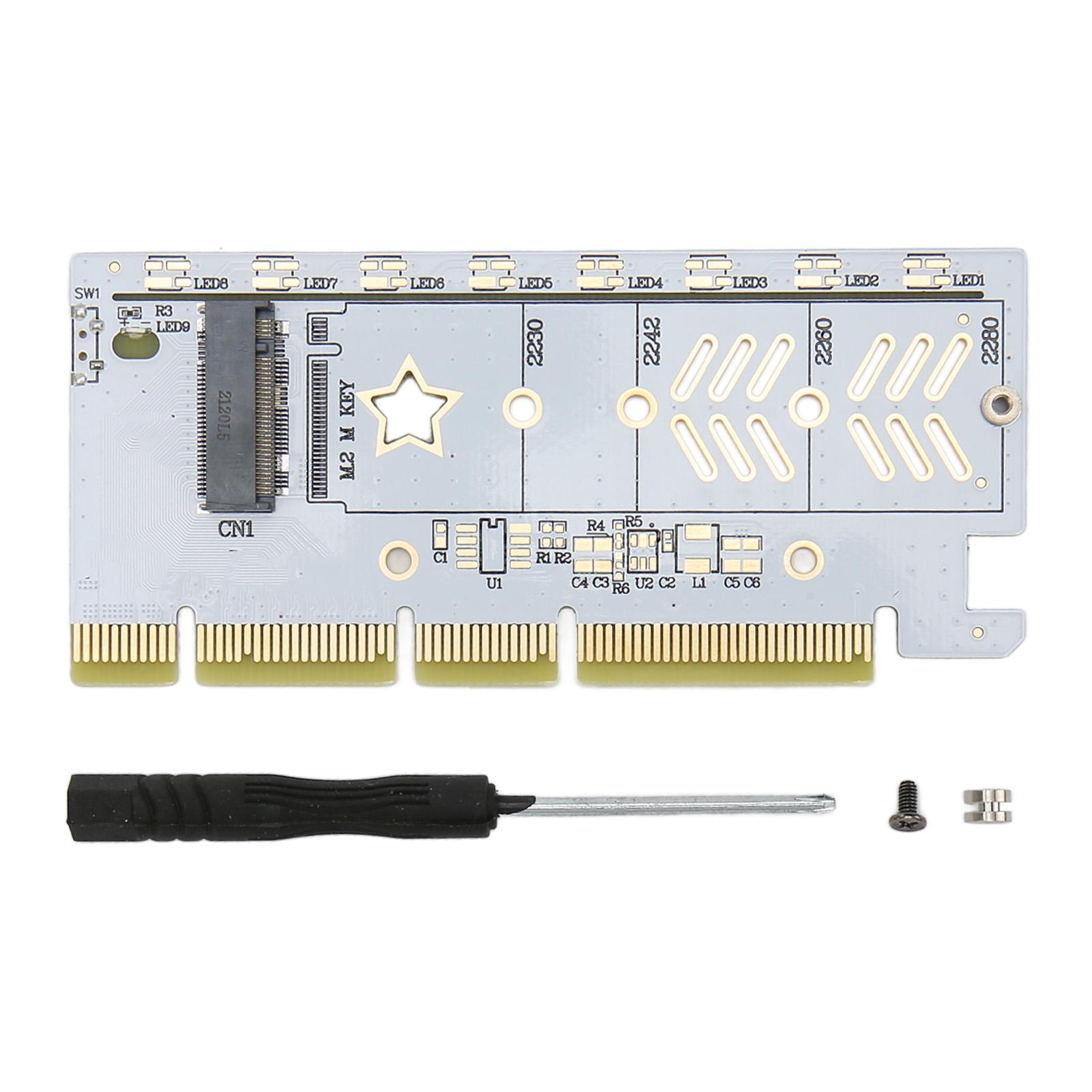 PCIe to NVMe Adapter Card 64Gbps PCIe 4.0 Plug and Play Stable Safe NVMe SSD to PCIe Card for 2230
PCIe to NVMe Adapter Card 64Gbps PCIe 4.0 Plug and Play Stable Safe NVMe SSD to PCIe Card for 2230