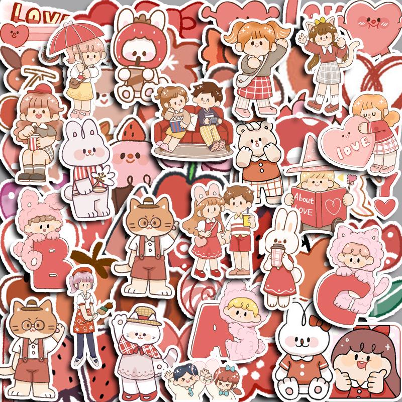Korean Cute Character Red Yu Guo Guo 70 Sheets Waterproof Stickers for Journal, Suitcase, Phone Case, Computer
Korean Cute Character Red Yu Guo Guo 70 Sheets Waterproof Stickers for Journal, Suitcase, Phone Case, Computer