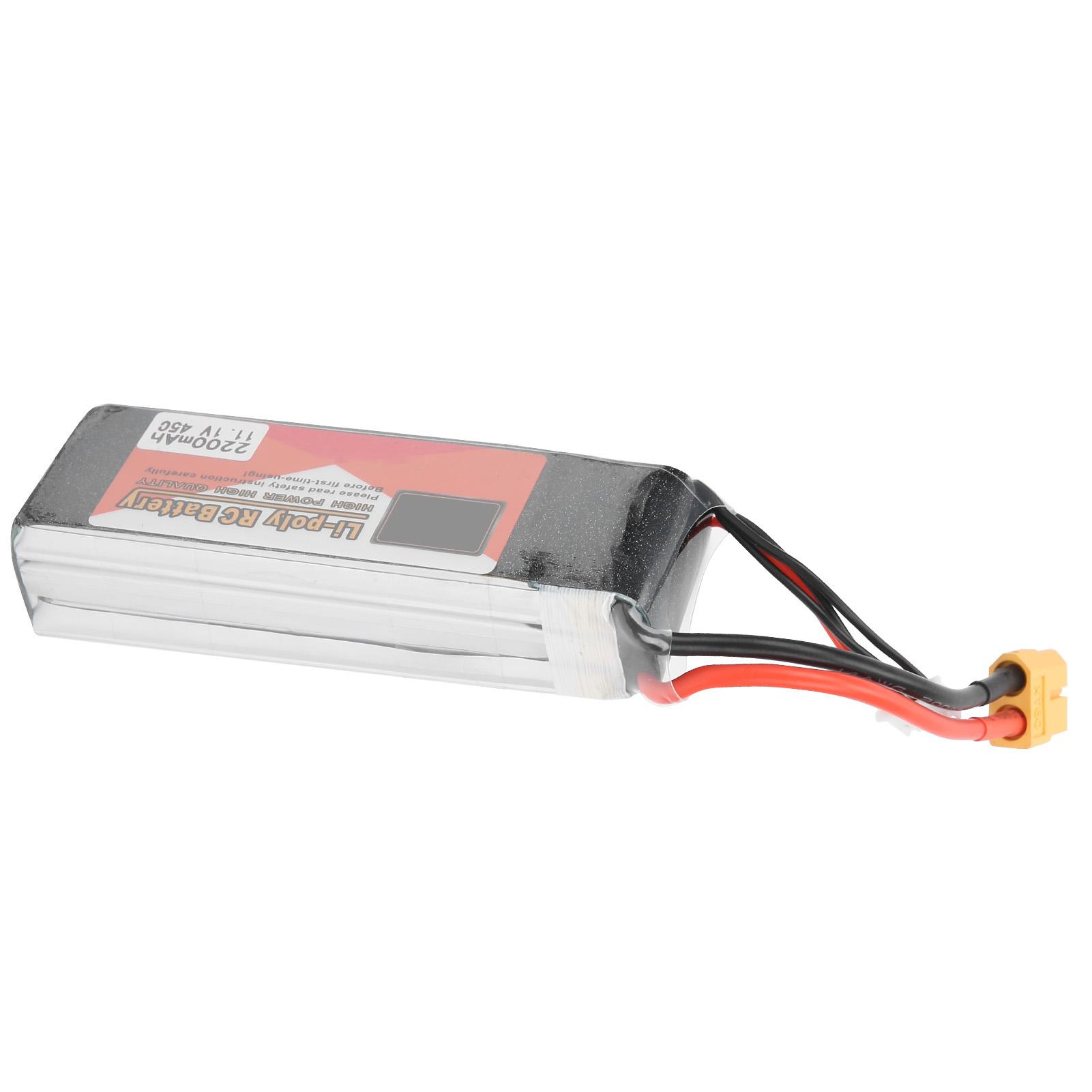 11.1V 2200mAh 45C 3S Lipo Battery XT60 Plug для моделі автомобіля RC Racing Drone Helicopter Car
11.1V 2200mAh 45C 3S Lipo Battery XT60 Plug для моделі автомобіля RC Racing Drone Helicopter Car