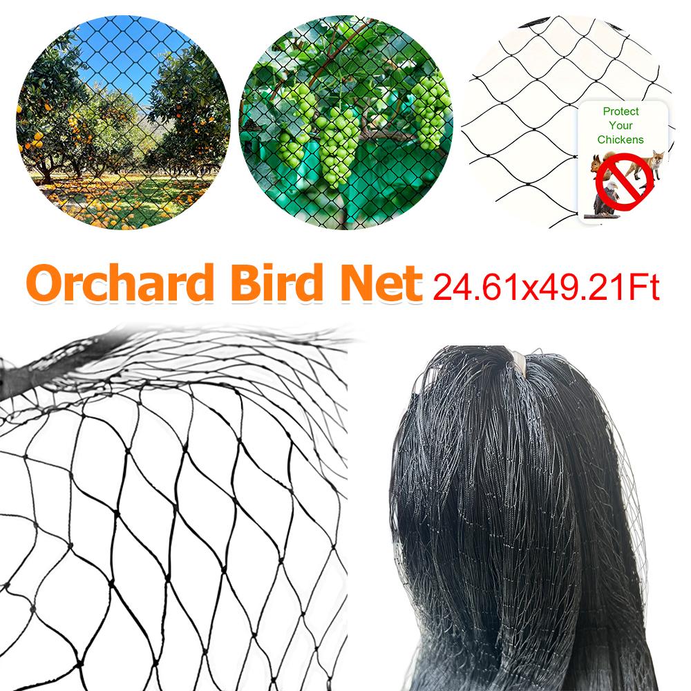 25 X 50 FT Durable Nylon Bird Barrier Net Crop Protection Netting Poultry Coop Cover Orchard Vineyard Fencing Animal Exclusion United States
25 X 50 FT Durable Nylon Bird Barrier Net Crop Protection Netting Poultry Coop Cover Orchard Vineyard Fencing Animal Exclusion United States