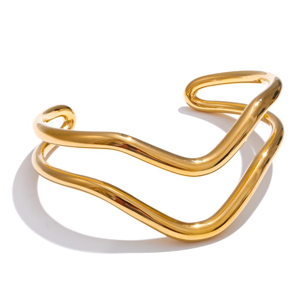 Yhpup Distinctive Stainless Steel Double Layer Hollow Cuff Quality Bracelet Bangle Waterproof Stylish Unique Minimalist Jewelry
Yhpup Distinctive Stainless Steel Double Layer Hollow Cuff Quality Bracelet Bangle Waterproof Stylish Unique Minimalist Jewelry