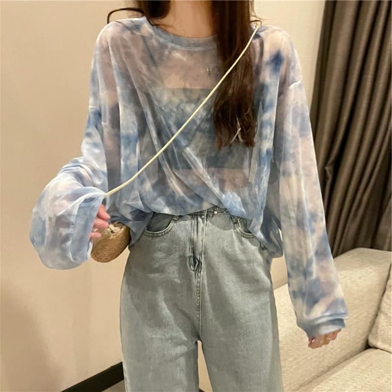 Женская сетчатая футболка с длинным рукавом тай-дай для защиты от солнца - Шикарный летний дизайн Extra Large синий
Женская сетчатая футболка с длинным рукавом тай-дай для защиты от солнца - Шикарный летний дизайн Extra Large синий