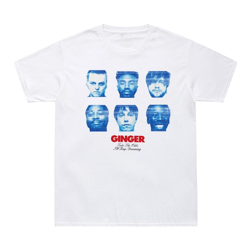 GINGER T Shirt Unisex All-American Boyband Brockhampton T-Shirts Cotton Tee Shirt Take The Odd I Ll Keep Dreaming Letter Print Tees
GINGER T Shirt Unisex All-American Boyband Brockhampton T-Shirts Cotton Tee Shirt Take The Odd I Ll Keep Dreaming Letter Print Tees