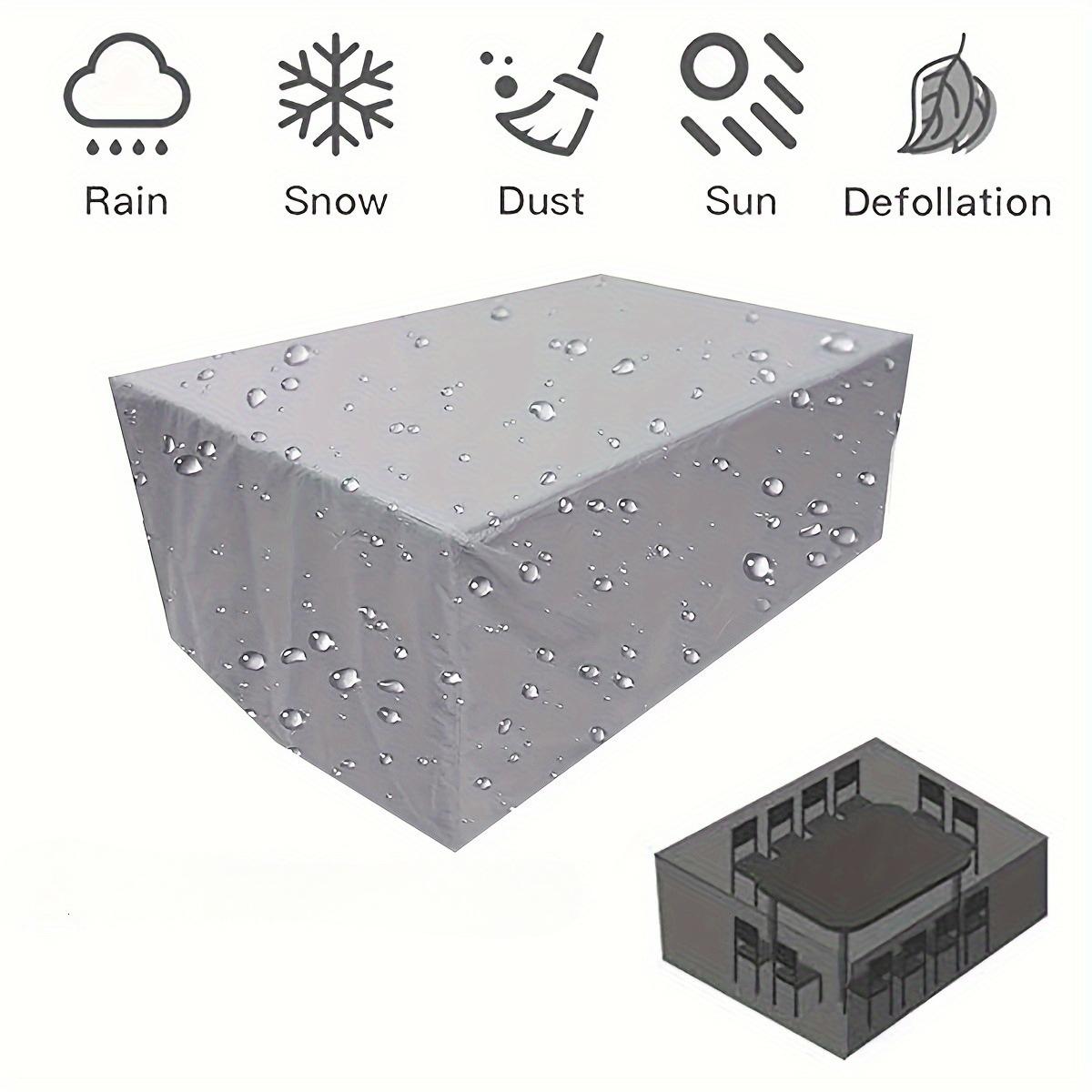 Multi Size Large Outdoor Table Cover Heavy Duty Garden Furniture Protector Windproof Anti UV Durable Cover 213x123x74 срібний
Multi Size Large Outdoor Table Cover Heavy Duty Garden Furniture Protector Windproof Anti UV Durable Cover 213x123x74 срібний