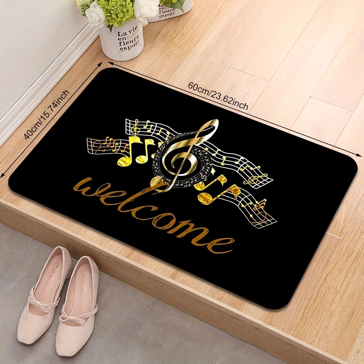 Luxury Music Note Mat for Music Lover Home Indoor Entryway Living Room Piano Room Non-Slip Super Absorbent Durable Art Decor Mat 50X80cm
Luxury Music Note Mat for Music Lover Home Indoor Entryway Living Room Piano Room Non-Slip Super Absorbent Durable Art Decor Mat 50X80cm
