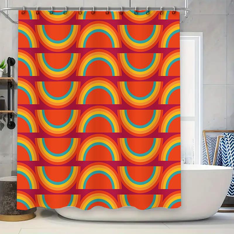 Vibrant Retro Circles Shower Curtain Bold Bath Decor For Your Home W60H190(CM)-1 Pcs
Vibrant Retro Circles Shower Curtain Bold Bath Decor For Your Home W60H190(CM)-1 Pcs