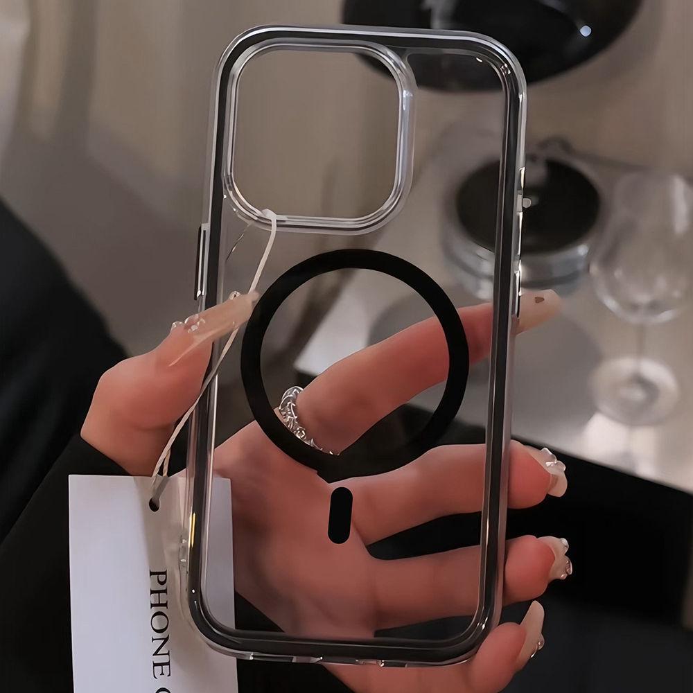 Совместим с iPhone 16/15 Pro Max: Дофаминовый магнитный прозрачный цветной чехол для iPhone 17. iPhone 16 чёрный
Совместим с iPhone 16/15 Pro Max: Дофаминовый магнитный прозрачный цветной чехол для iPhone 17. iPhone 16 чёрный