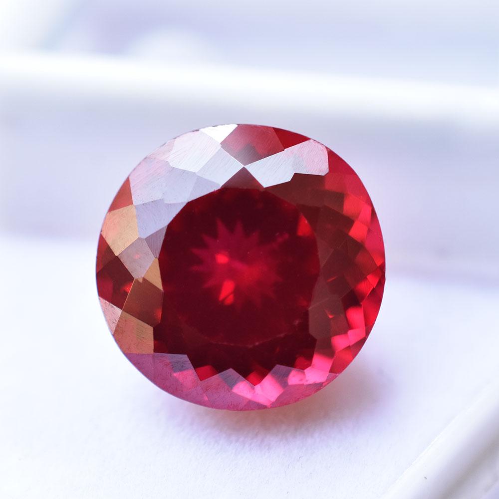 Natural Red Ruby 12ct Round Cut Certified Loose Gemstone 12.9 mm approx. червоний
Natural Red Ruby 12ct Round Cut Certified Loose Gemstone 12.9 mm approx. червоний