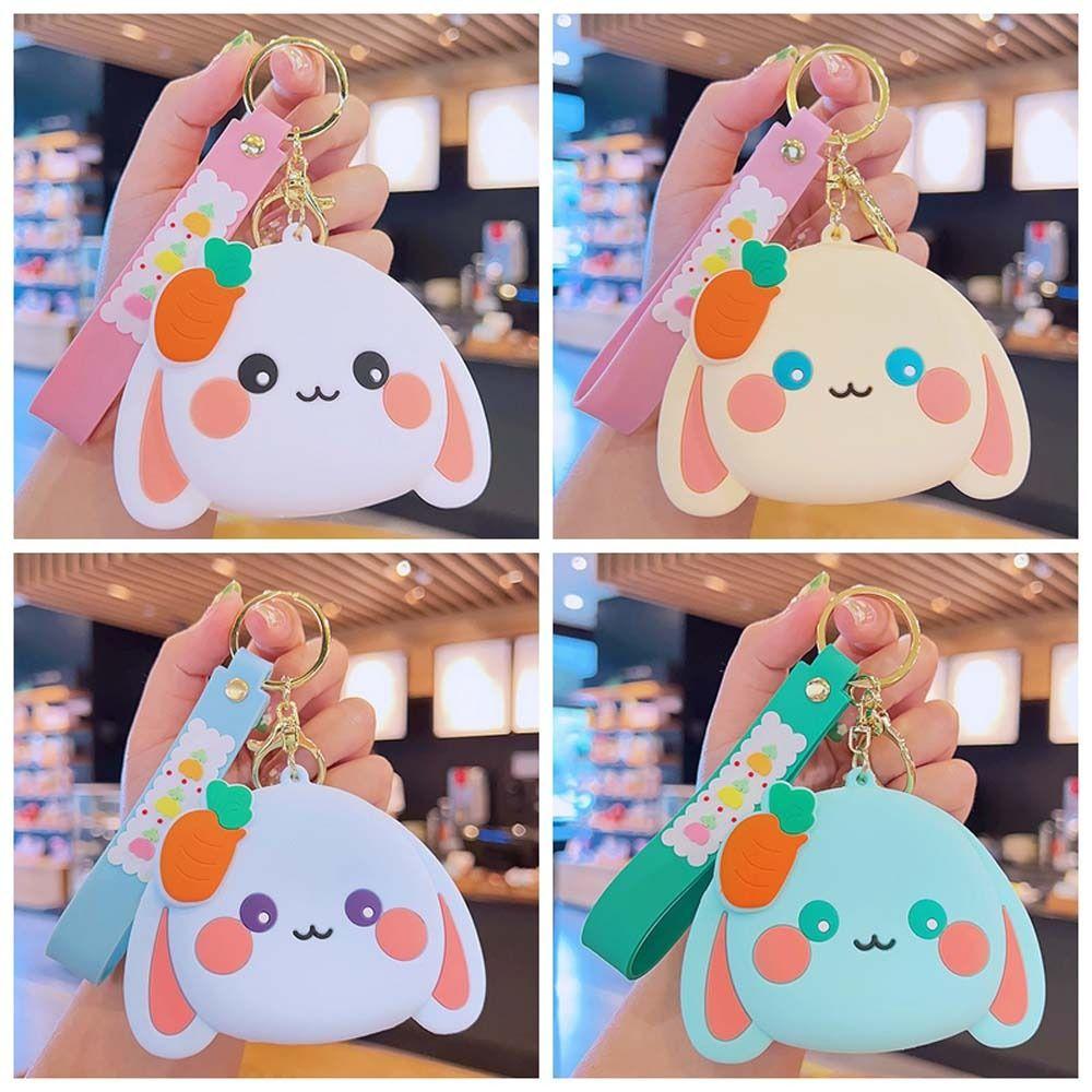 Carrot Rabbit Coin Purse Silicone Small Earphone Bag Cute Animal Key Rings Outdoor 
Carrot Rabbit Coin Purse Silicone Small Earphone Bag Cute Animal Key Rings Outdoor