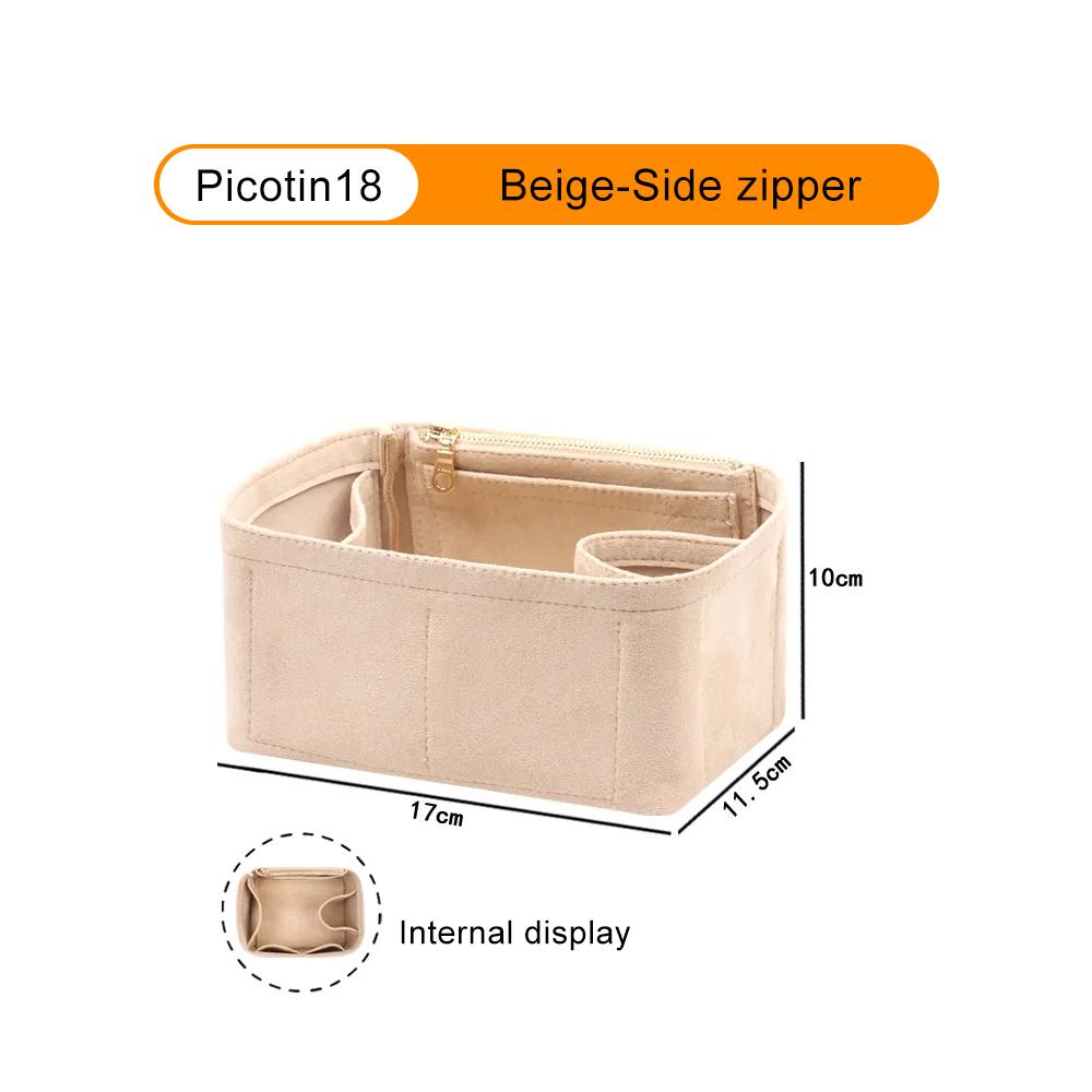 Hot Sale Large Capacity 4 Colors Felt Insert Bag Makeup Bag Purse Organizer Insert With Zipper Fit For H Picotin 18 22
Hot Sale Large Capacity 4 Colors Felt Insert Bag Makeup Bag Purse Organizer Insert With Zipper Fit For H Picotin 18 22