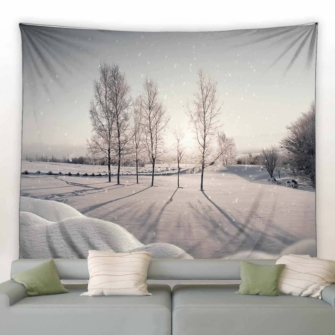 3D Winter Forest Tapestry White Snow Trees Natural Landscape Tapestry Modern Scenery Home Living Room Dorm Decor Wall Hanging 74x94cm(29x37in)
3D Winter Forest Tapestry White Snow Trees Natural Landscape Tapestry Modern Scenery Home Living Room Dorm Decor Wall Hanging 74x94cm(29x37in)