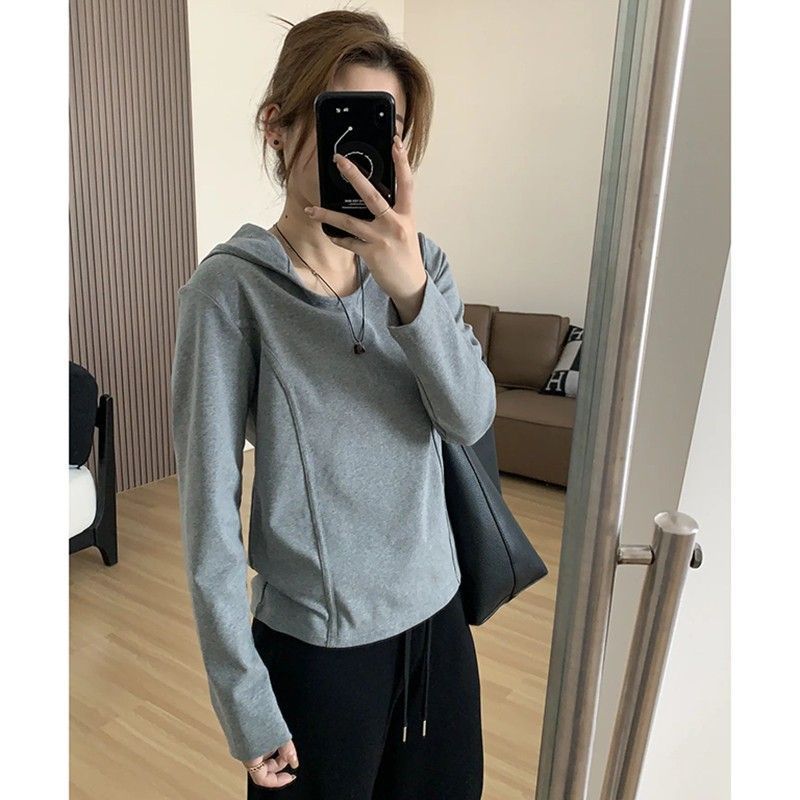 Худи-бадлон женский, дизайнерский, новый осенне-зимний, полированный, свободный и тонкий, футболка с длинным рукавом, топ с косточками на переднем плече S серый
Худи-бадлон женский, дизайнерский, новый осенне-зимний, полированный, свободный и тонкий, футболка с длинным рукавом, топ с косточками на переднем плече S серый