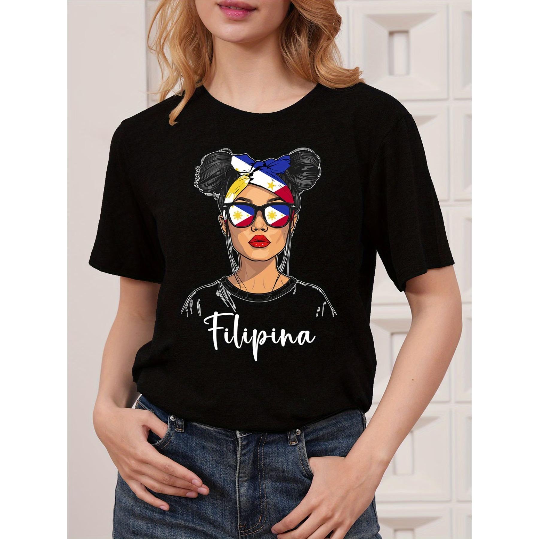 Y-Double Bun Hairstyle with The Philippine Flag, Printed T-Shirt, Short Sleeve Crew Neck Casual Top for Summer and Spring, Women S Apparel XXL чорний
Y-Double Bun Hairstyle with The Philippine Flag, Printed T-Shirt, Short Sleeve Crew Neck Casual Top for Summer and Spring, Women S Apparel XXL чорний