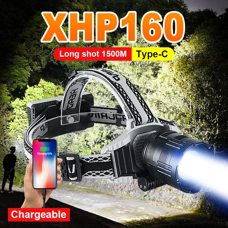 Super XHP160 Мощный светодиодный налобный фонарь Перезаряжаемый через USB налобный фонарь Супер яркий мощный налобный фонарь 18650 Водонепроницаемый налобный фонарик
Super XHP160 Мощный светодиодный налобный фонарь Перезаряжаемый через USB налобный фонарь Супер яркий мощный налобный фонарь 18650 Водонепроницаемый налобный фонарик
