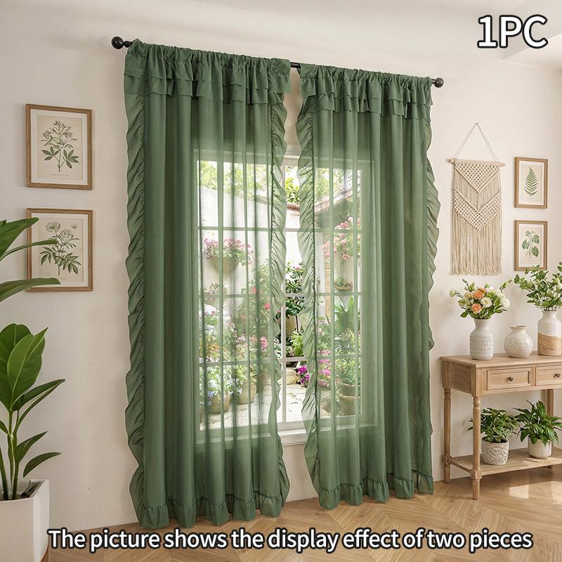 Nordic Window Curtains Ruffle Lace Curtain Romantic Living Room Curtain Balcony Privacy Curtains Tulle Window Screen Home Decor S 100x130cm&As show&1 panel
Nordic Window Curtains Ruffle Lace Curtain Romantic Living Room Curtain Balcony Privacy Curtains Tulle Window Screen Home Decor S 100x130cm&As show&1 panel